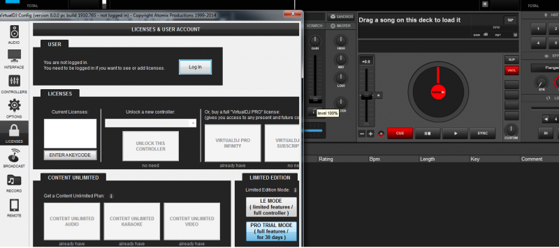 Virtualdj Volume Sliders