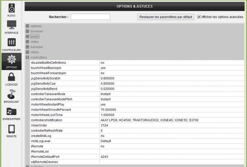 Ma config d marrer la d tection