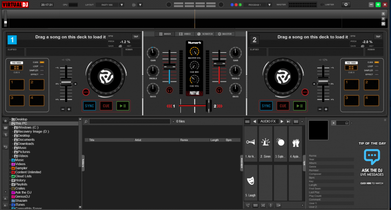 virtual dj mix lab 3.1 skin download