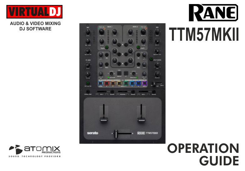 VirtualDJ Hardware Manual - Rane - TTM57 MKII