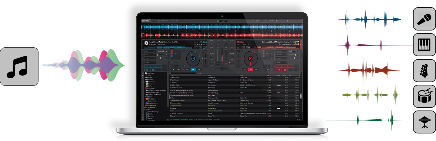 virtual dj mixer software