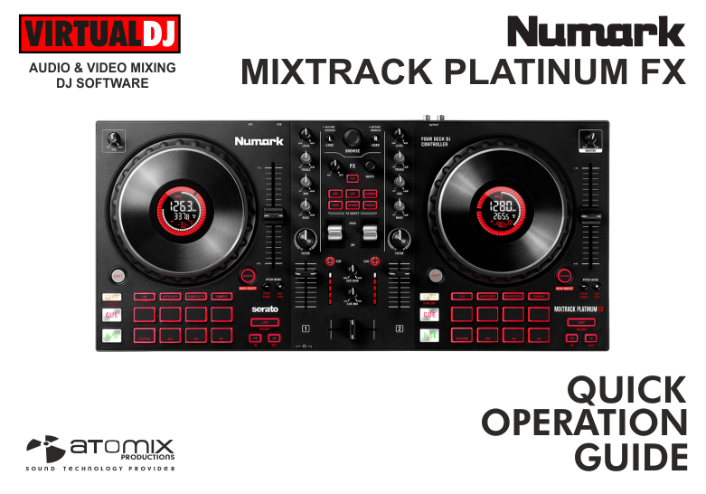 VirtualDJ Hardware Manual - Numark - Mixtrack Platinum FX