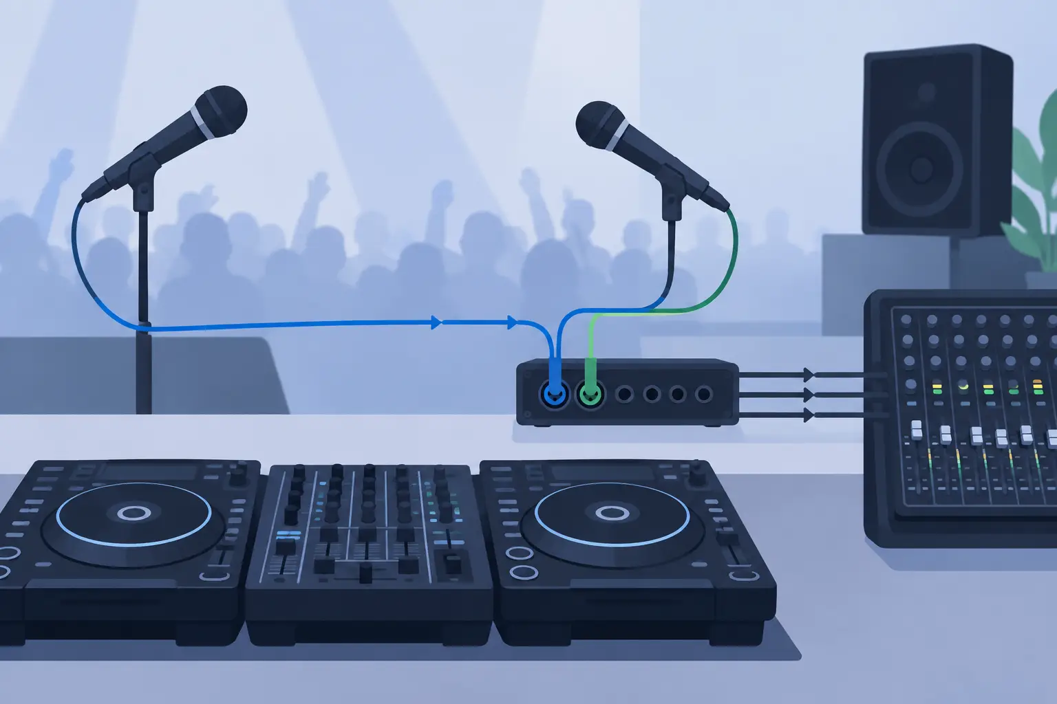 How to Route DJ Microphones for Clean Sets